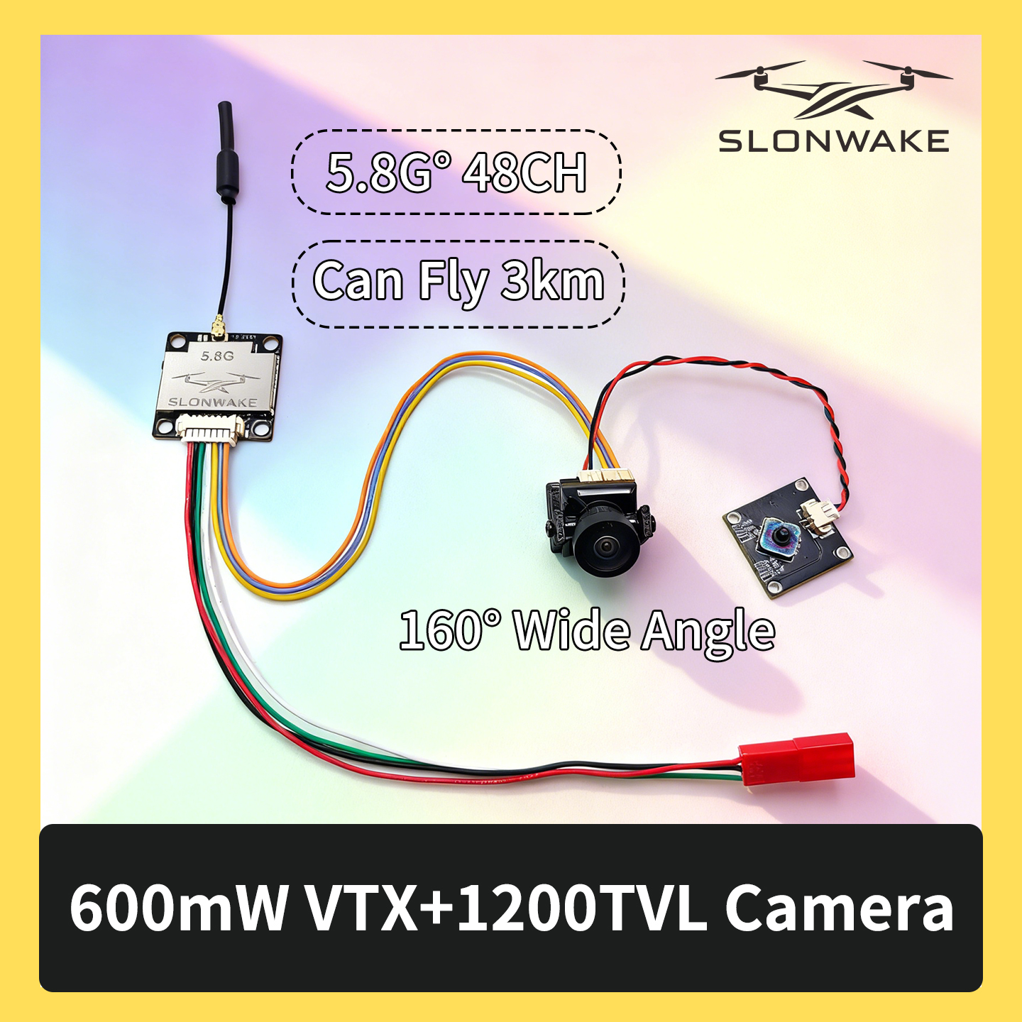 SLONWAKE 5.8G 600mW 7-24V FPV  - Fpv Drone Kit recensione e prezzo