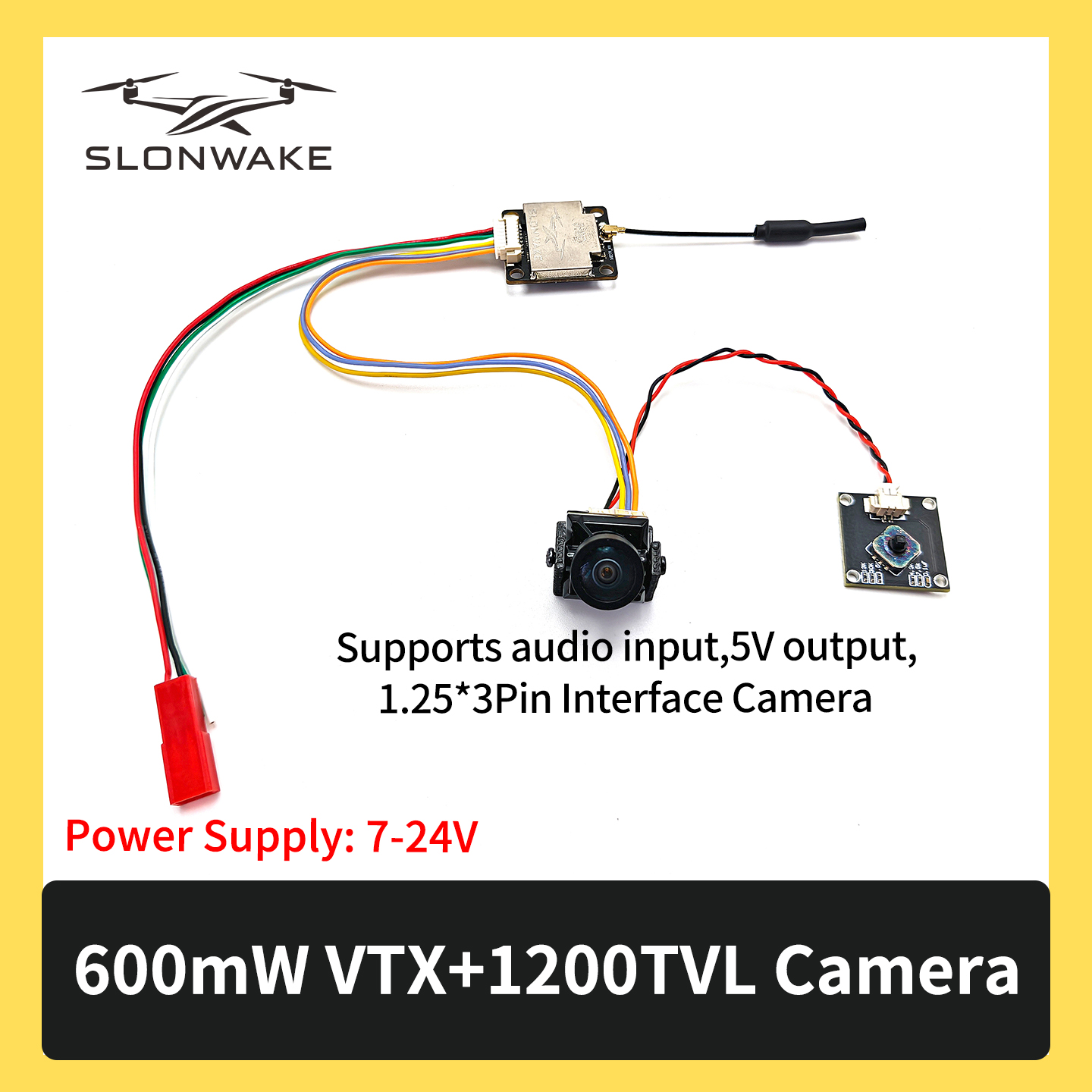 SLONWAKE 5.8G 600mW 7-24V FPV  - Fpv Drone Kit recensione e prezzo