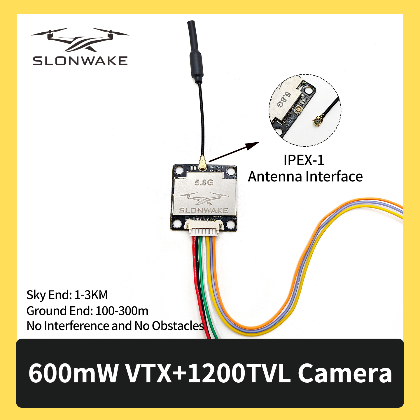 SLONWAKE 5.8G 600mW 7-24V FPV  - Fpv Drone Kit recensione e prezzo