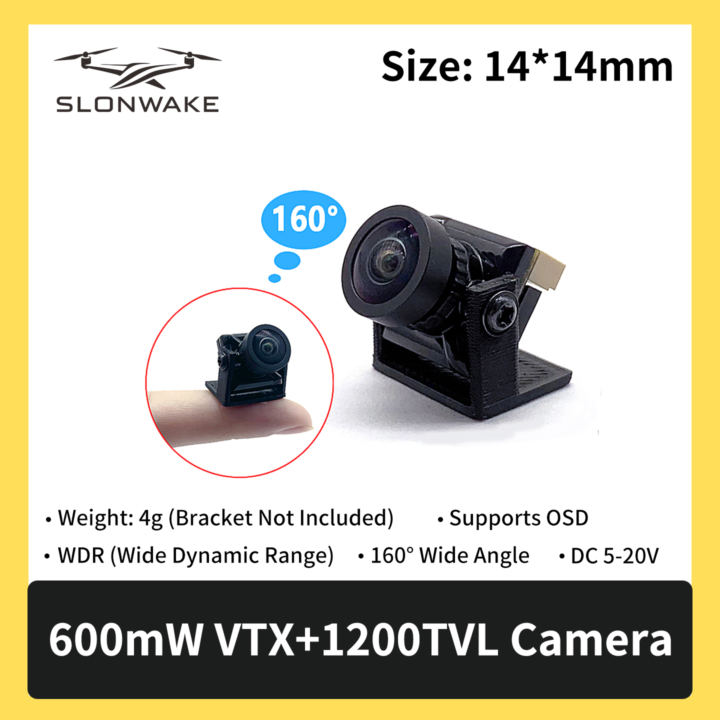 SLONWAKE 5.8G 600mW 7-24V FPV  - Fpv Drone Kit recensione e prezzo