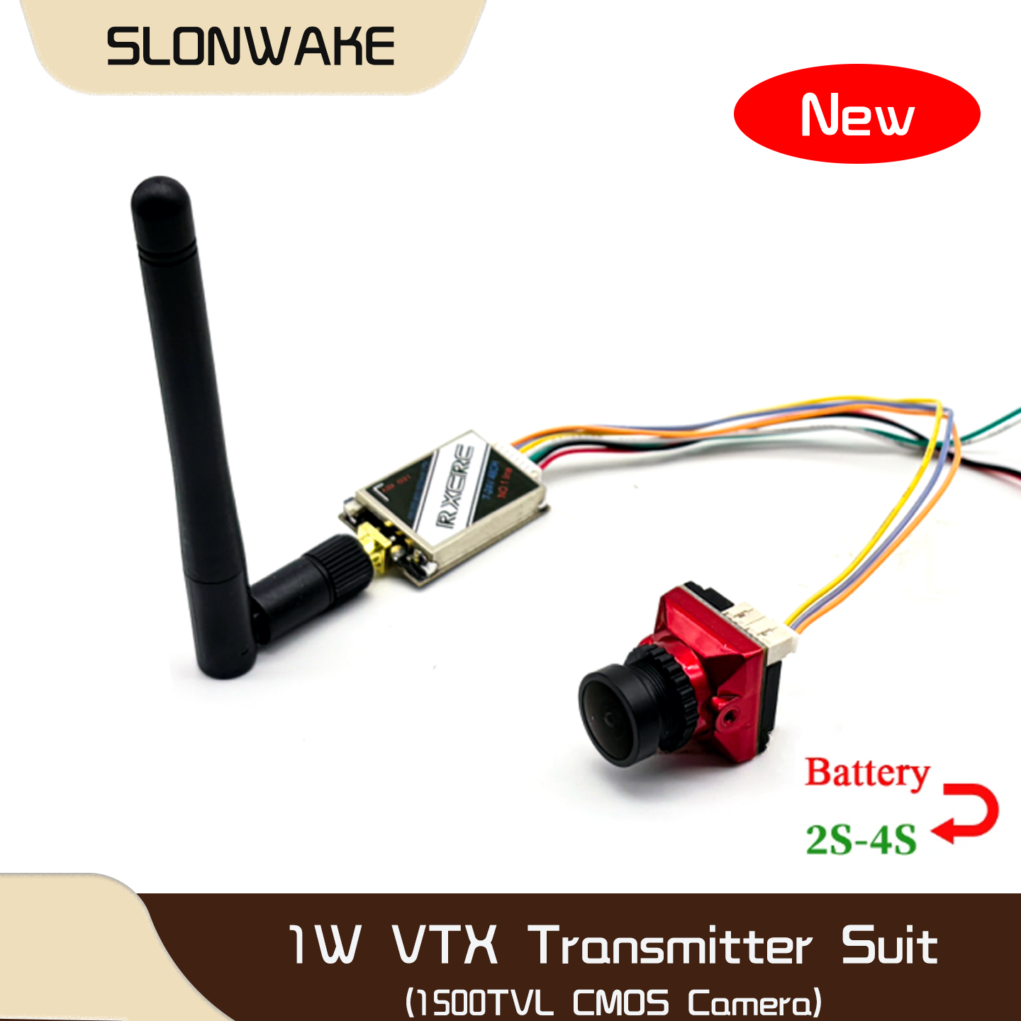 SLONWAKE  5.8G 48CH 1W VTX 100 - Fpv Drone Camera recensione e prezzo