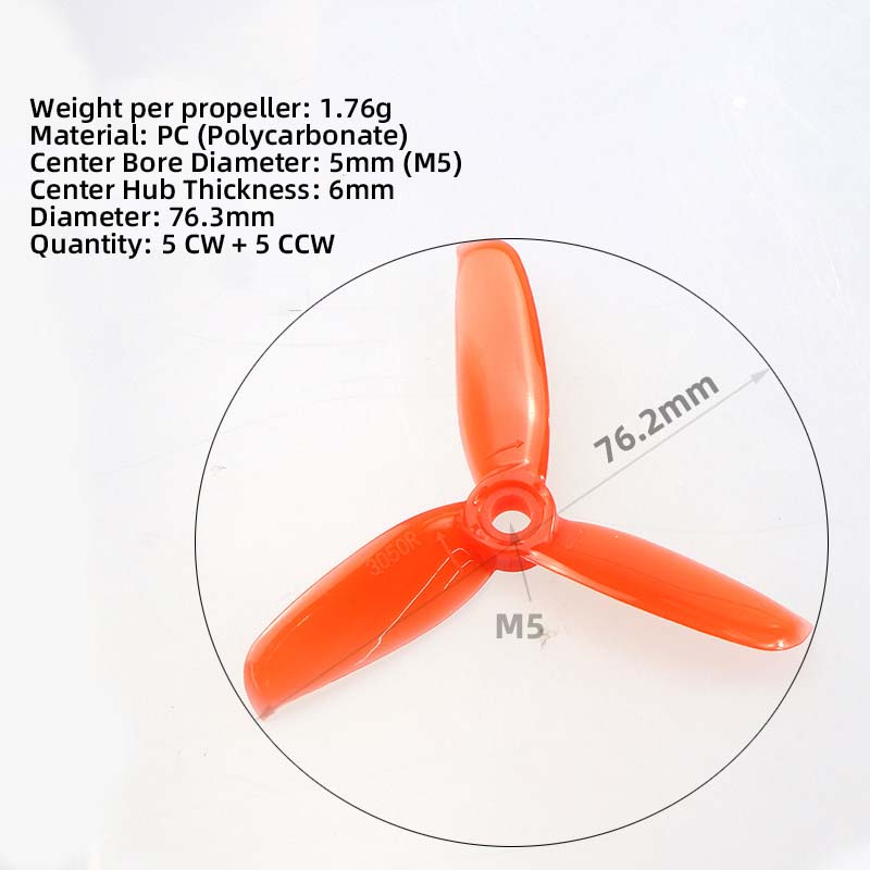 3050 3 Inch Propellers, 5CW 5C - Fpv Drone Motor recensione e prezzo