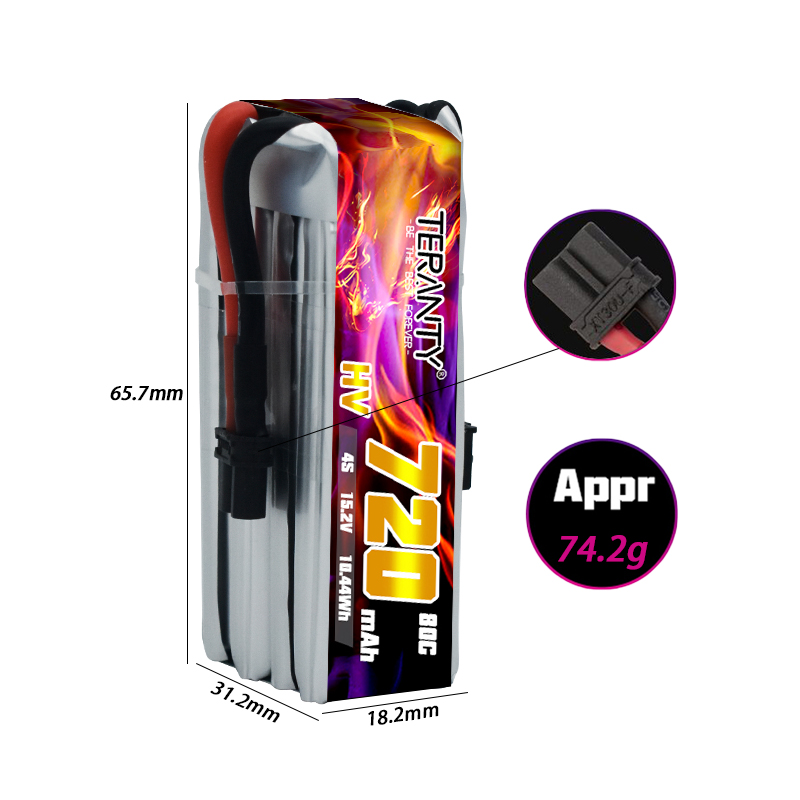 TERANTY 720mAh 4S 15.2V HV Lip - Fpv Drone Kit recensione e prezzo