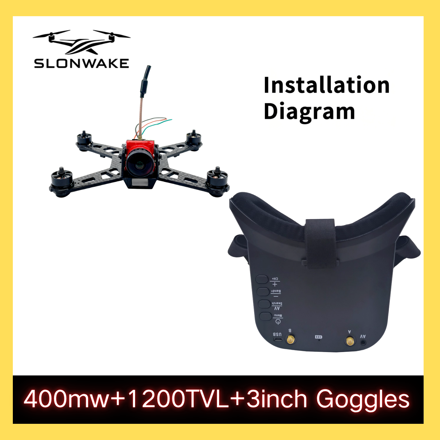 SLONWAKE 5.8G 48CH FPV 400mw V - Fpv Drone Transmitter recensione e prezzo