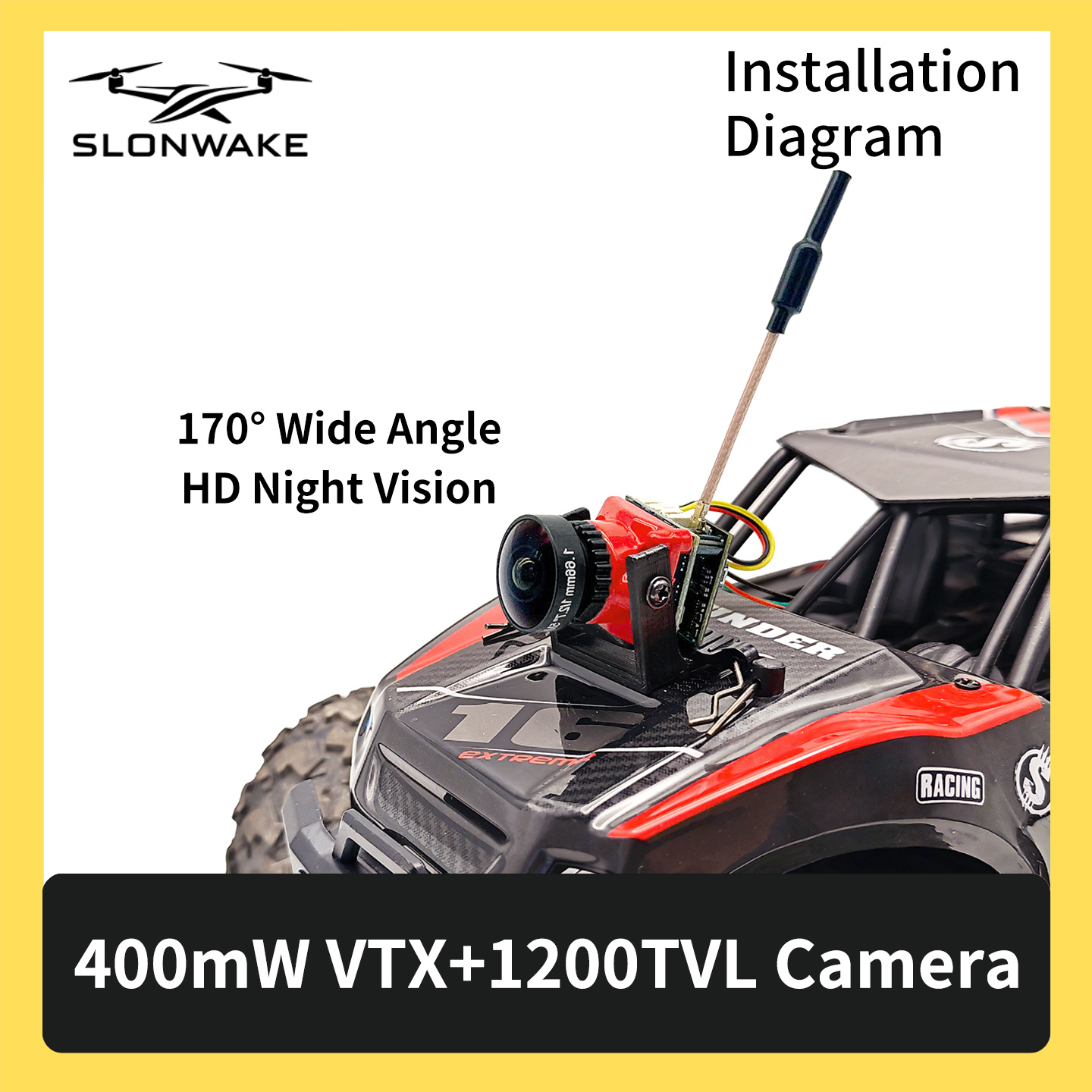 SLONWAKE 5.8G 48CH FPV 400mw V - Fpv Drone Transmitter recensione e prezzo